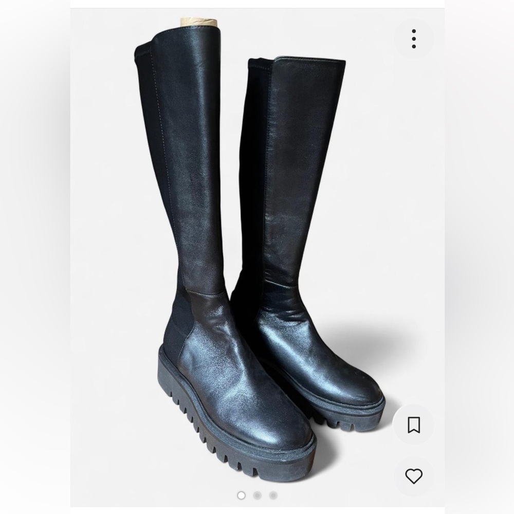 Stuart Weitzman Black Knee-High Women's Boots